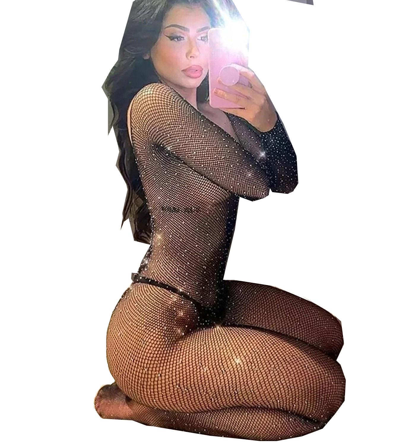 Fishnet Stocking Women - Seksowna bielizna erotyczna plus size z
