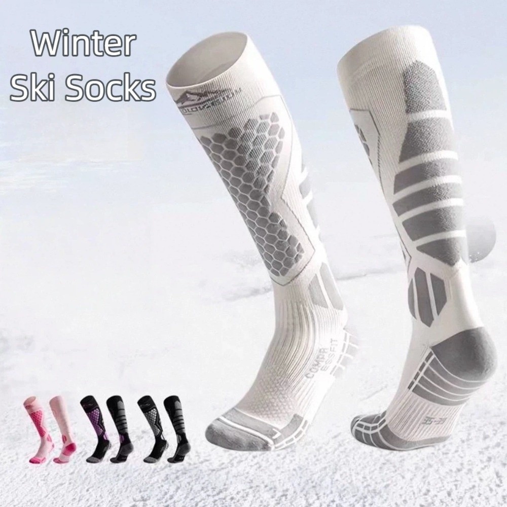 Thermal Sock Winter - Nowe Grube Skarpety Narciarskie Antypoślizgowe Termiczne