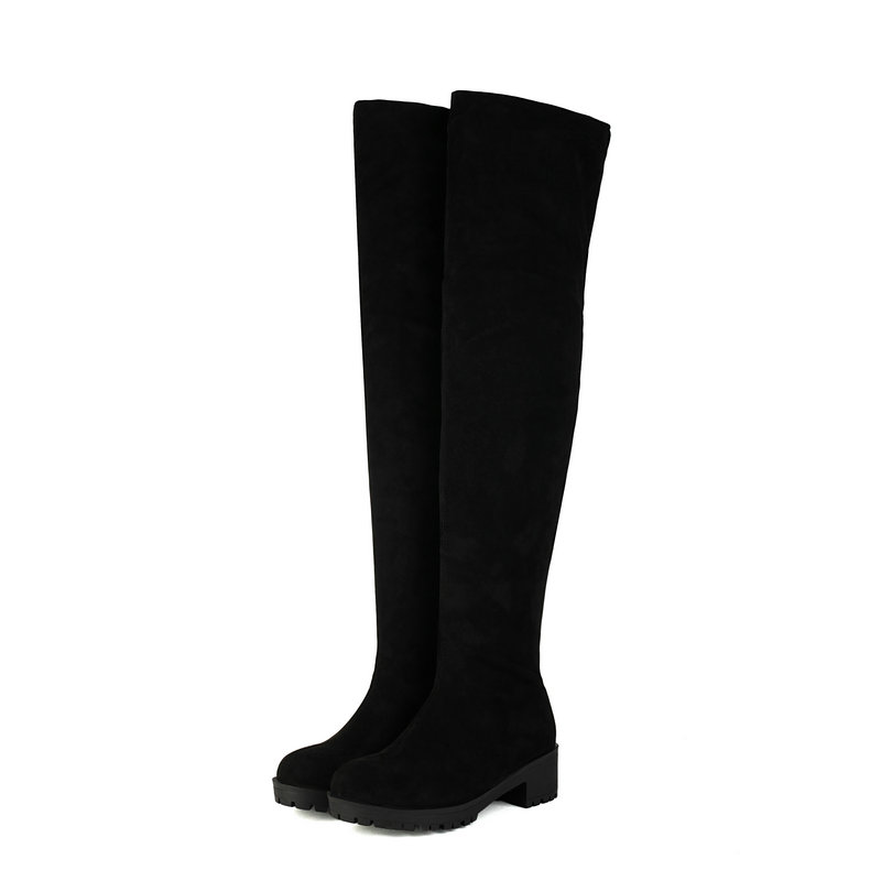 Damskie wsuwane buty z imitacj – Knee High Sock Women recenzja i cena